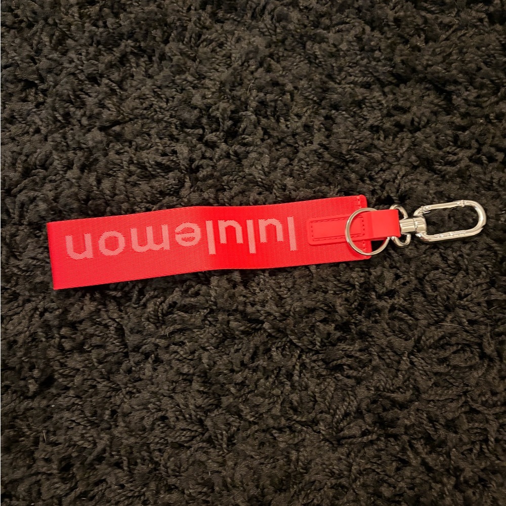 Lululemon Athletica Red Never Lost Keychain brand new never used